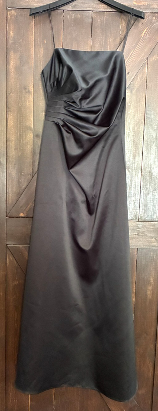 ABS Essentials By Allen Schwartz Black Strapless Formal Evening Gown, Size 10